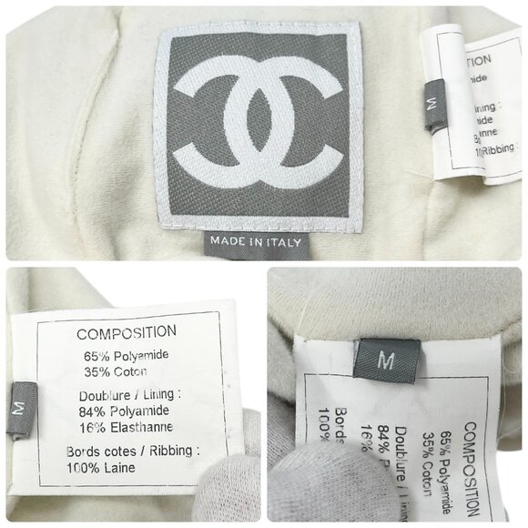 CHANEL Sport Vintage Coco Mark Logo Knit Beanie Winter Ski Hat #M Blue [105001] - Picture 13 of 13